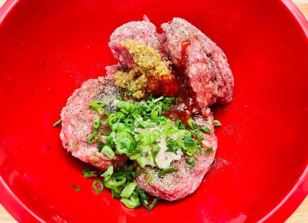 ground sausage mixture.