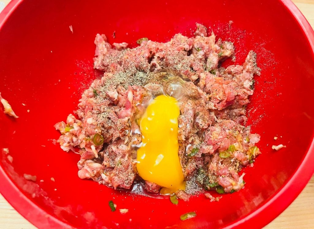 adding egg