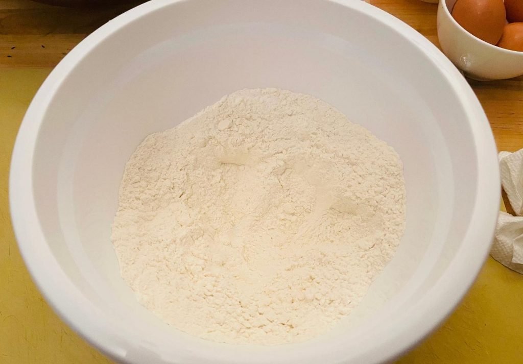 flour in bowl