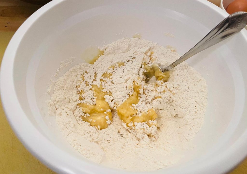 adding all ingridents and mix