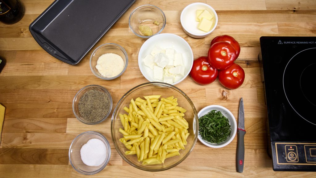 Easy Baked Feta Pasta the MyPrepTable Way 6 Tomato Feta Preparation