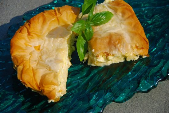 Tiropita Greek cheese pie filo pastry