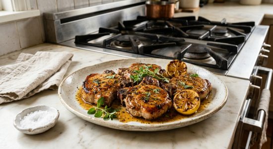 greek pork chops brizoles hirines hero
