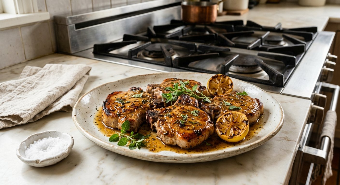 greek pork chops brizoles hirines hero