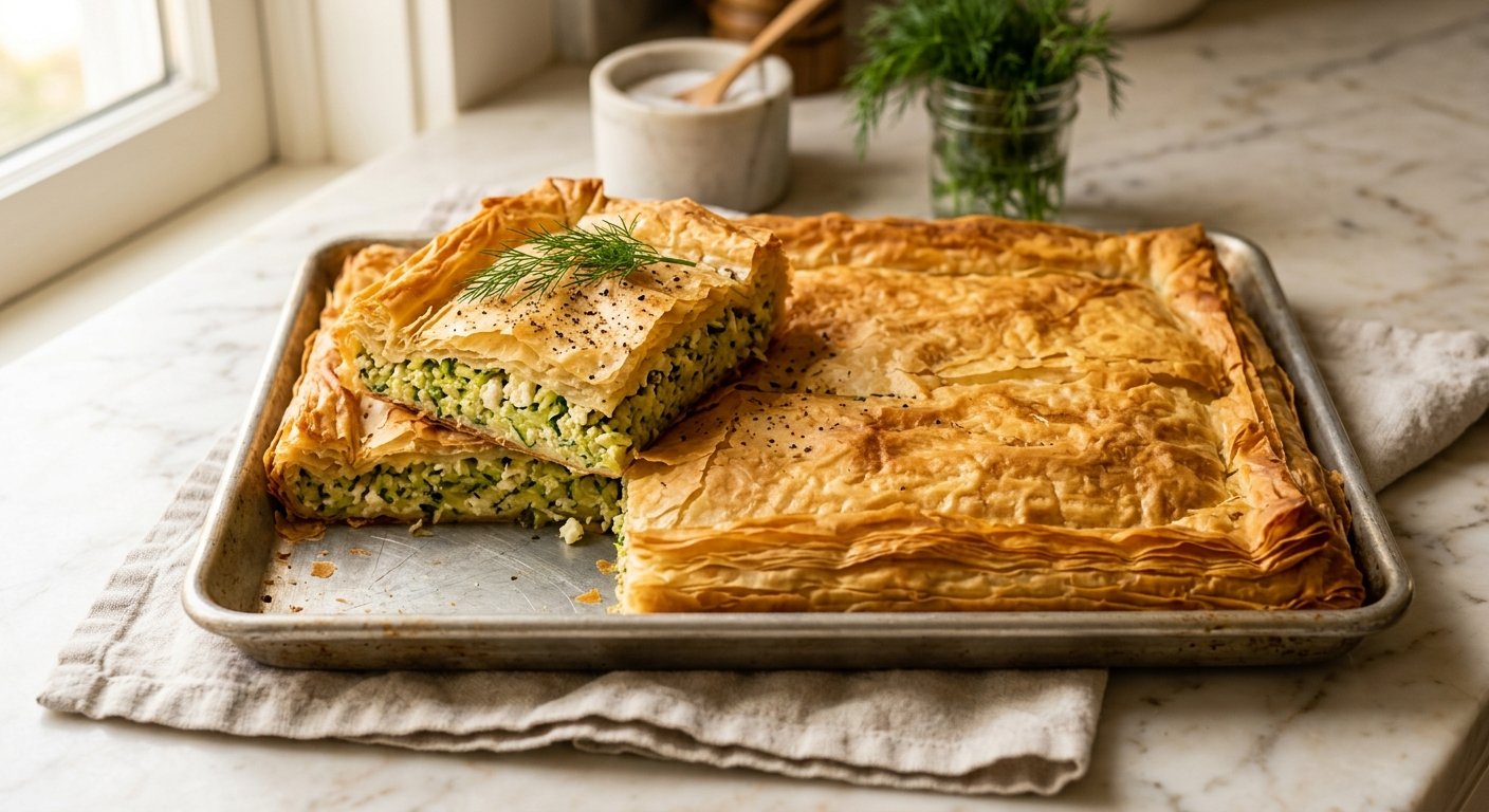 Kolokythopita: 5 Secrets to a Crisp Greek Zucchini and Feta Pie 3 kolokythopita hero