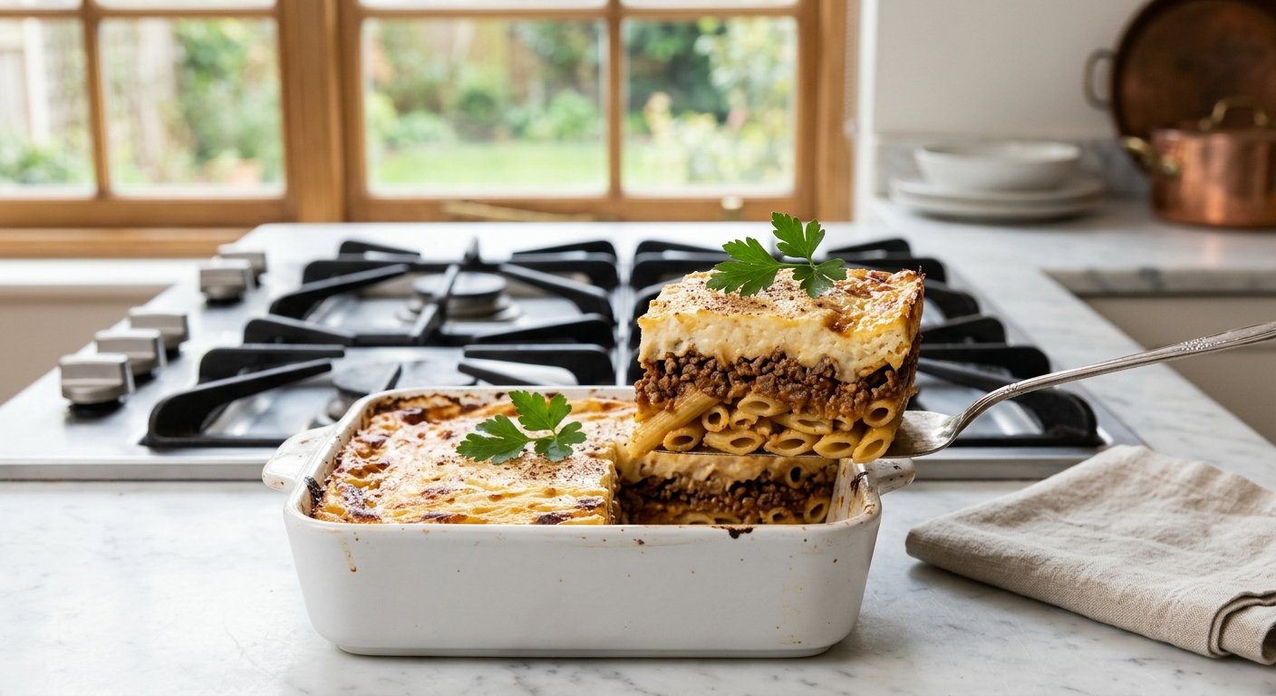 How to Make Authentic Pastitsio in 3 Layers: The Greek Baked Pasta You Need to Master 3 pastitsio hero