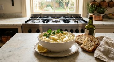 skordalia greek garlic dip hero